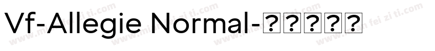 Vf-Allegie Normal字体转换